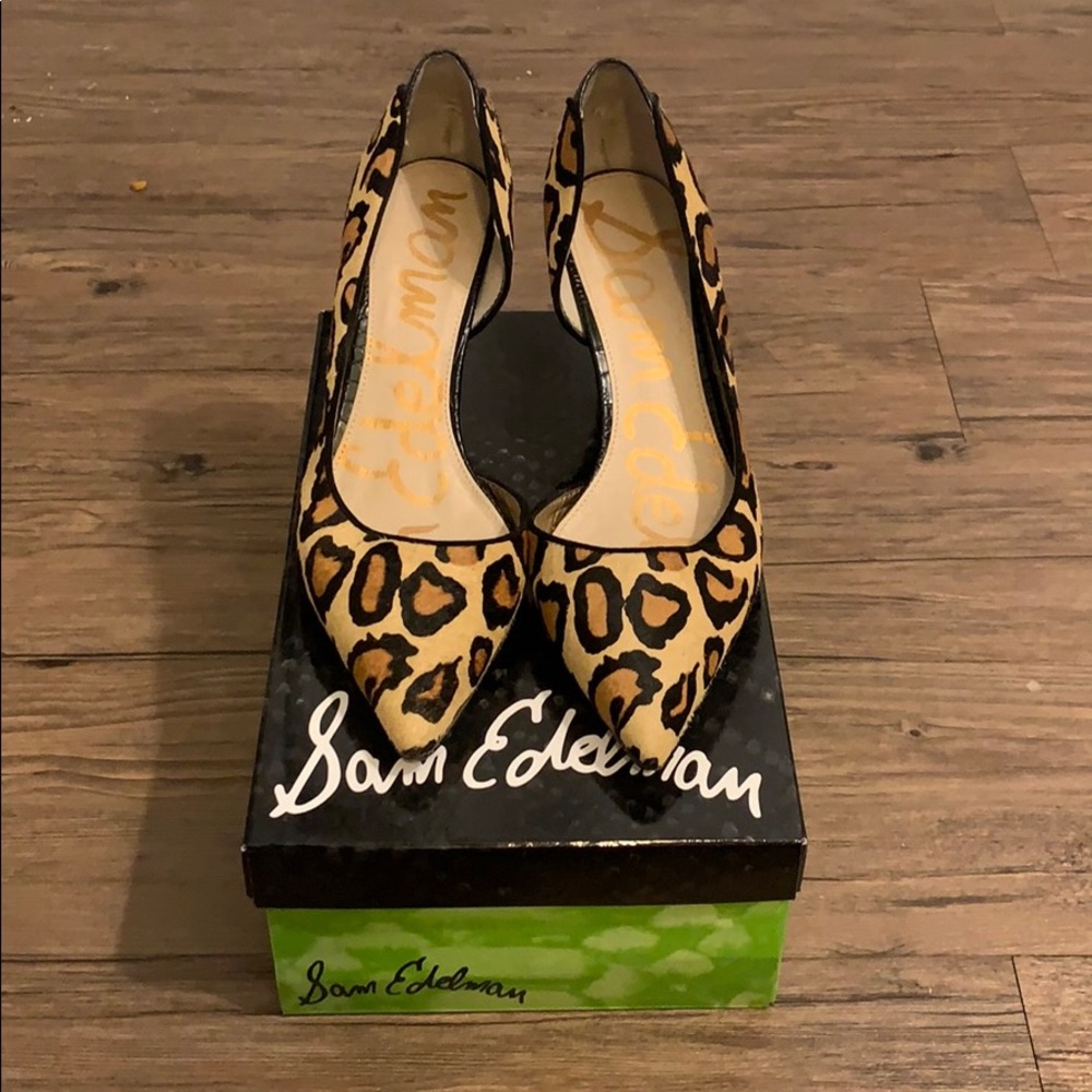 Sam Edelman leopard heels size 9.5
